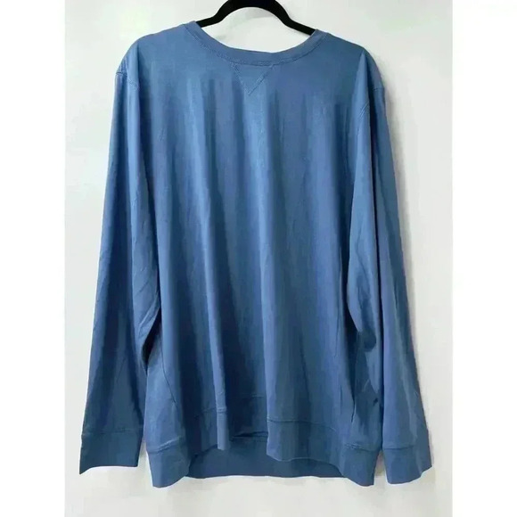 G/Fore Luxe Men's Crewneck Mid Layer Blue Pullover Long Sleeve Sweater XXL - Picture 1 of 4